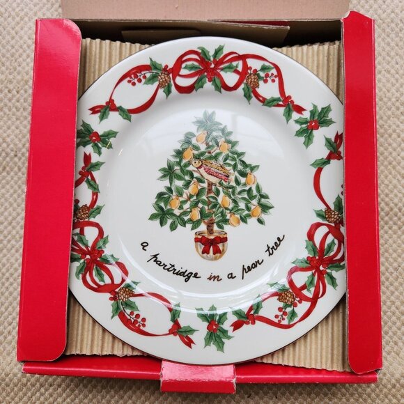 Noble Excellence Other - Noble Excellence 12 Days of Christmas Salad Plates Set of 1 - 4 New In Box Japan